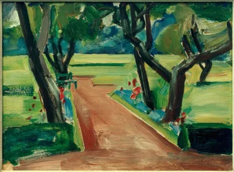 Chemin dans le parc municipal